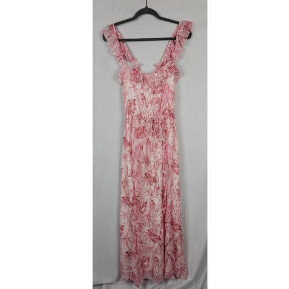 Gal Meets Glam Cheryl Ruffled Maxi Dress NWT - Picture 3 of 10